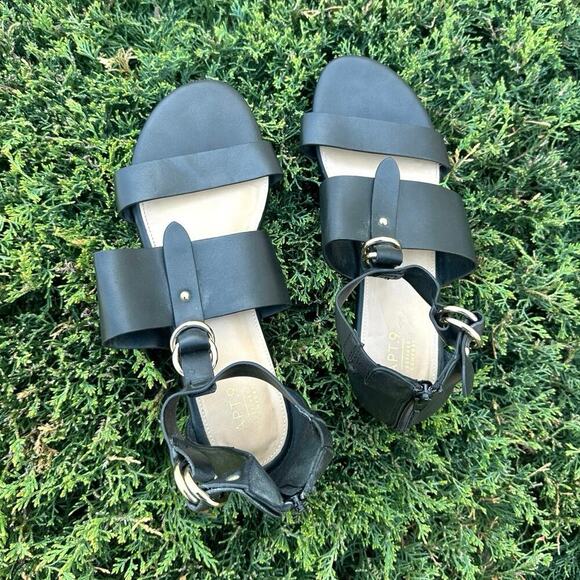 Apt. 9 Organized Women's Gladiator Sandals Size 10 Black - Picture 7 of 14